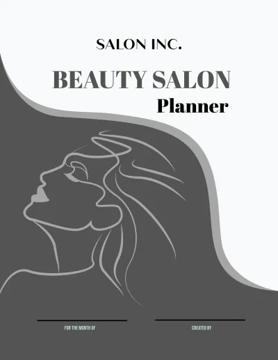 Free Beauty Salon Planner Template to Edit Online