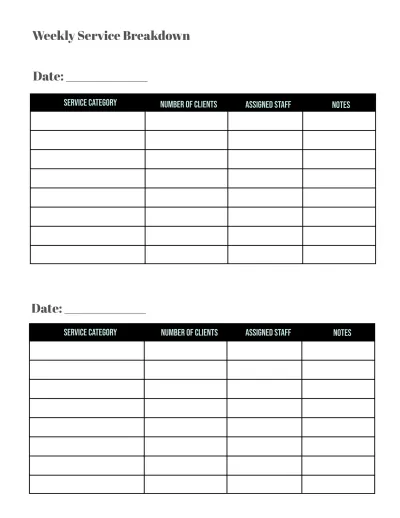 Free Beauty Salon Planner Template to Edit Online
