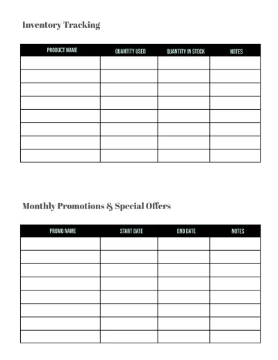 Free Beauty Salon Planner Template to Edit Online