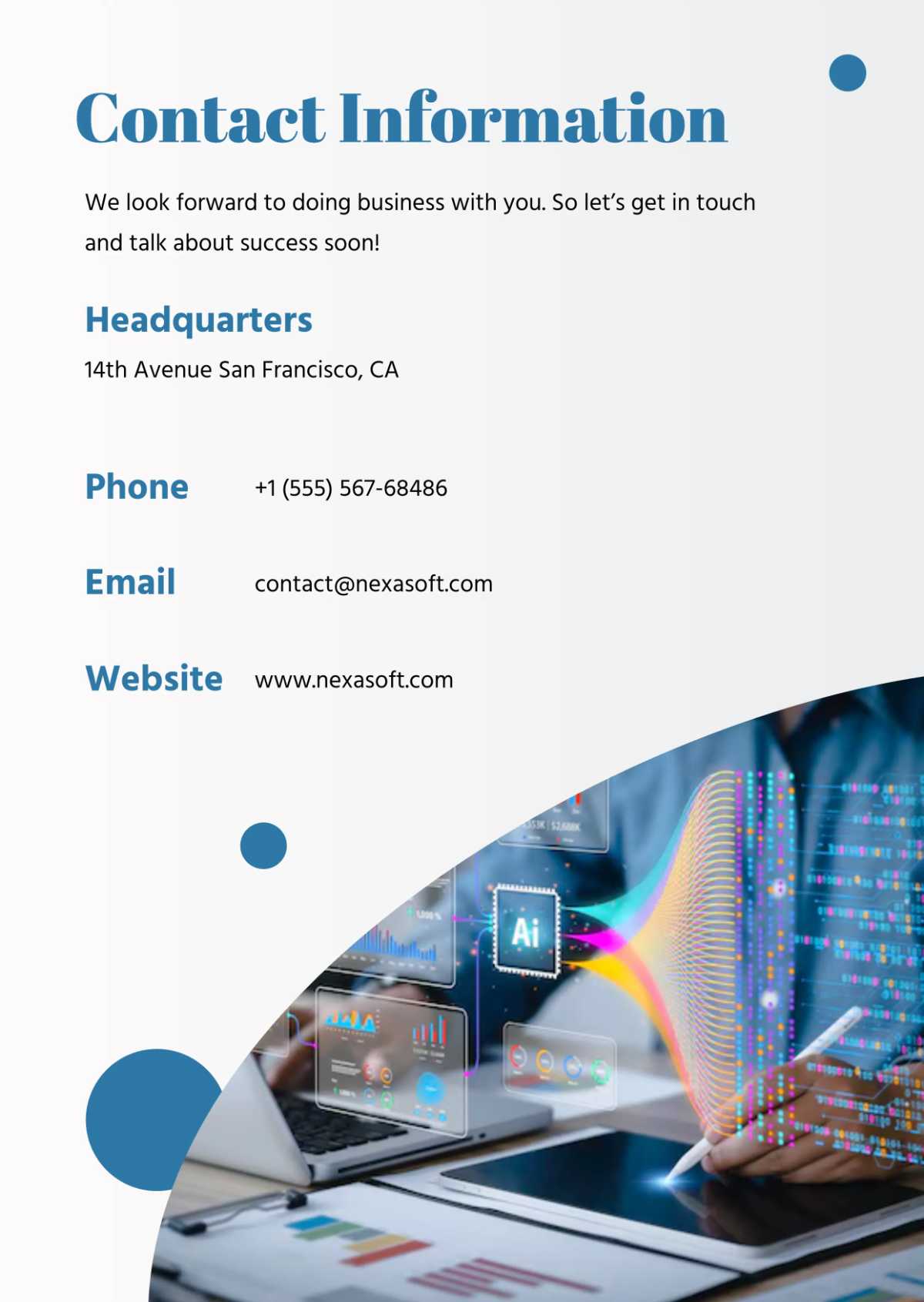 Free Customer Business Profile Template to Edit Online