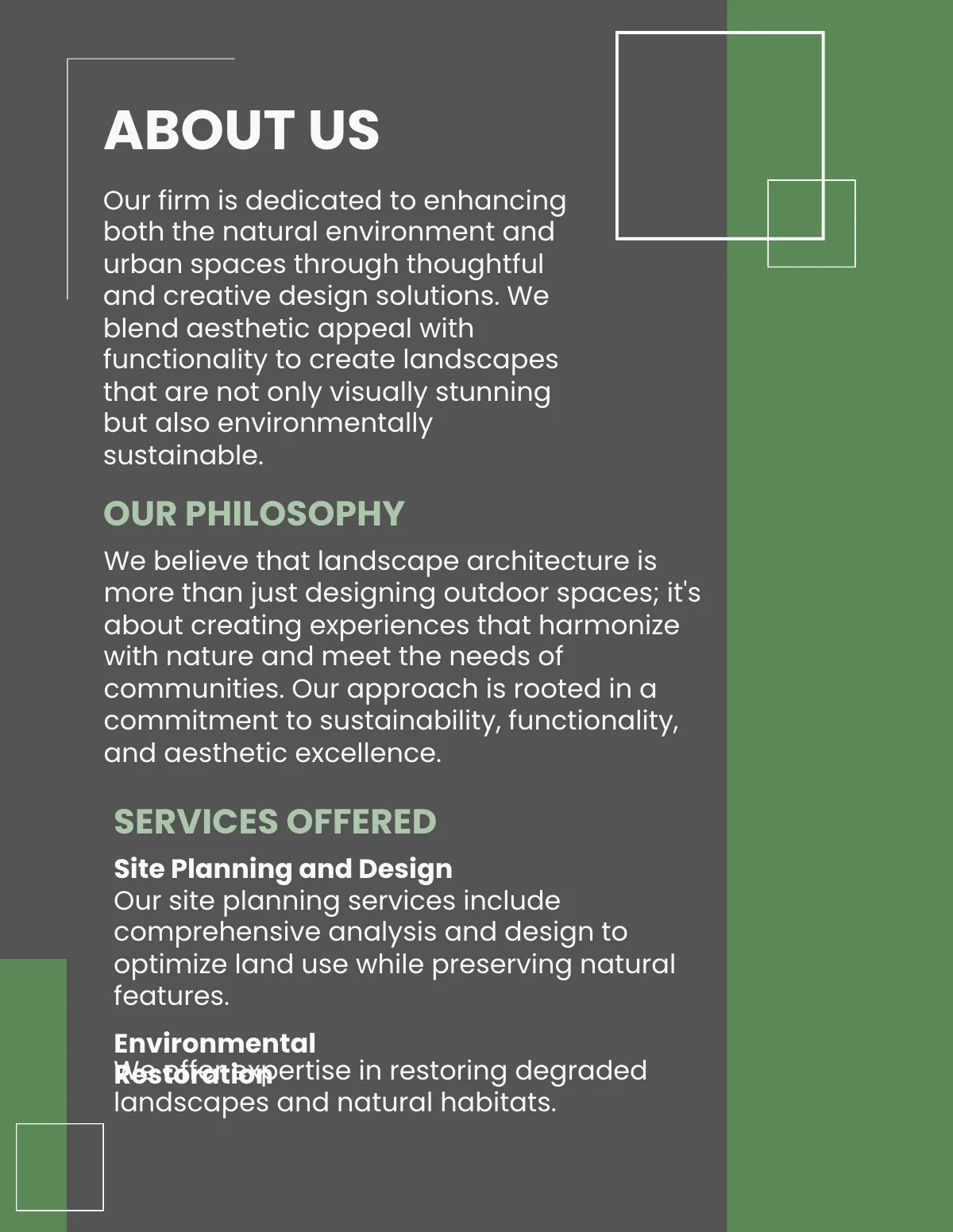 Free Architecture Landscape Portfolio Template to Edit Online