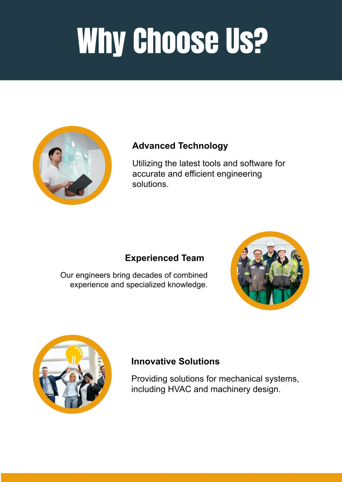 Free Engineering Company Business Profile Template to Edit Online