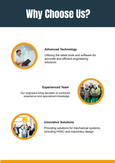 Free Engineering Company Business Profile Template to Edit Online