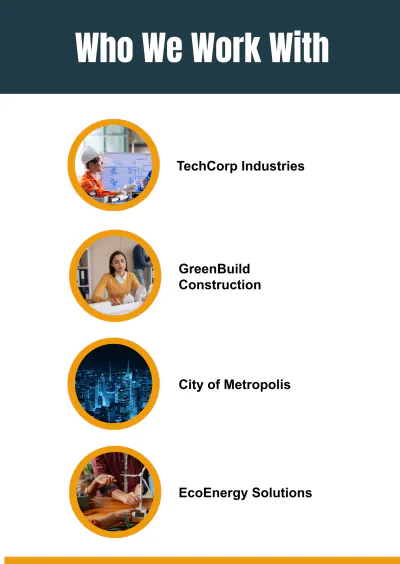 Free Engineering Company Business Profile Template to Edit Online