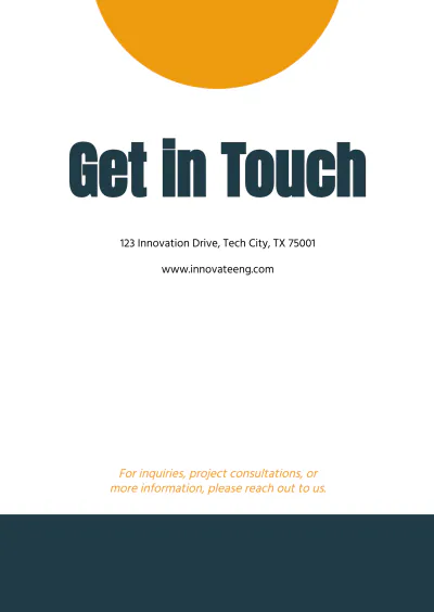 Free Engineering Company Business Profile Template to Edit Online