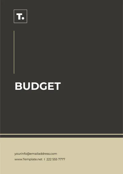 Free Budget Template to Edit Online