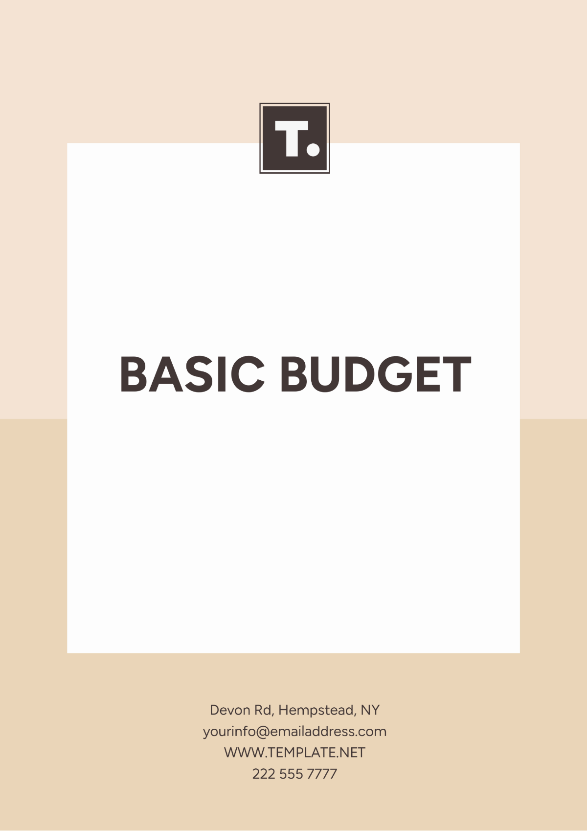 Basic Budget Template - Edit Online & Download