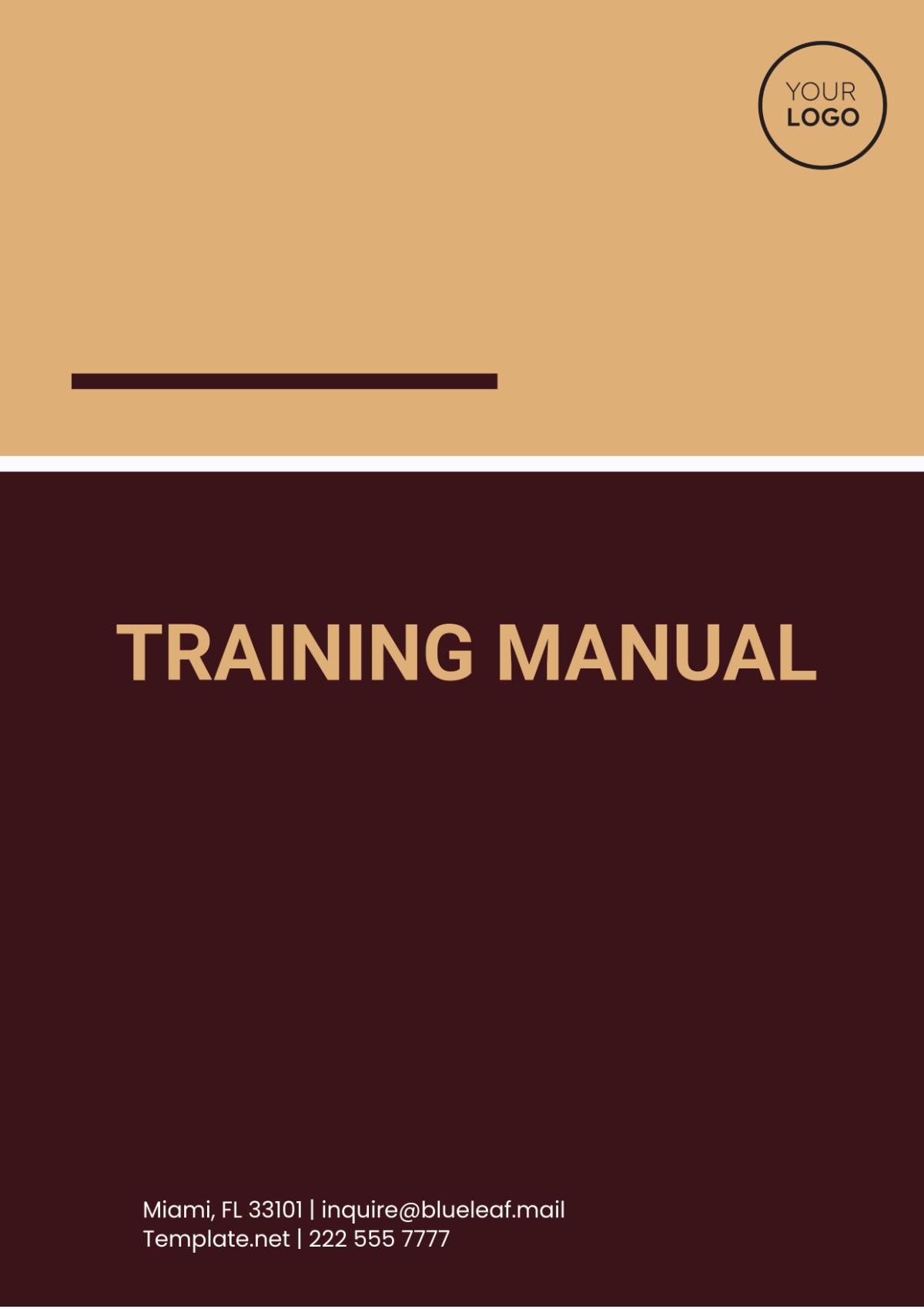 Training Manual Template - Edit Online & Download