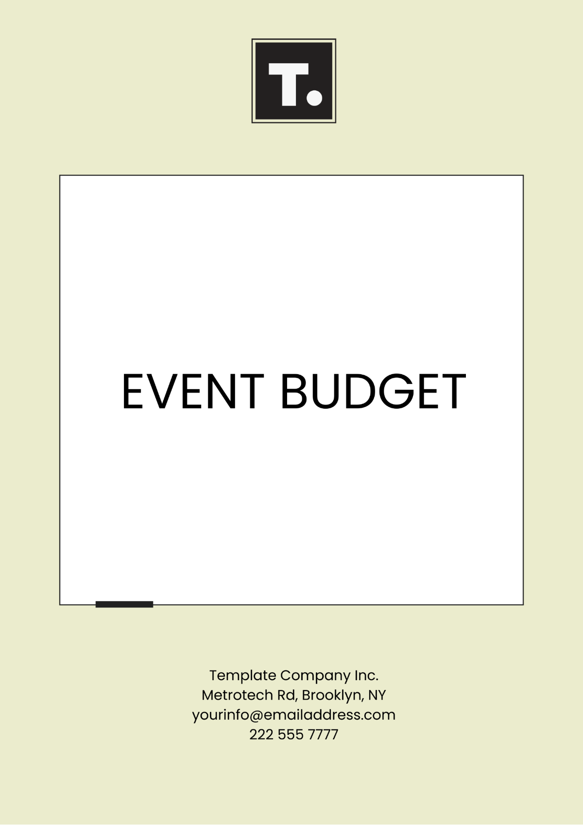 Event Budget Template - Edit Online & Download