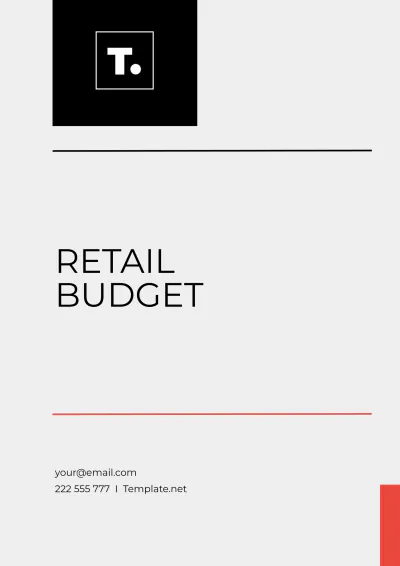 Free Retail Budget Template to Edit Online