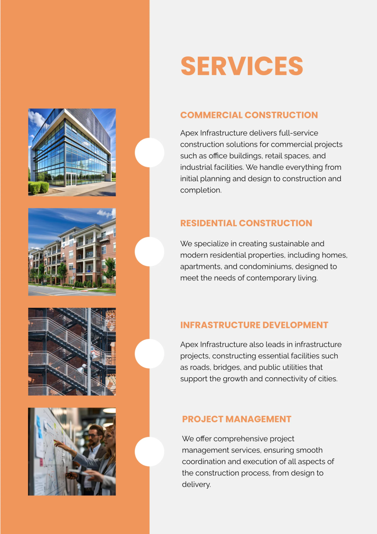 Free Construction Company Business Profile Template to Edit Online