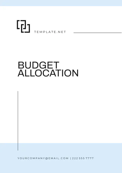 Free Budget Allocation Template to Edit Online