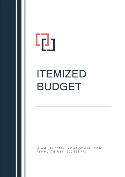 Free Itemized Budget Format Template to Edit Online