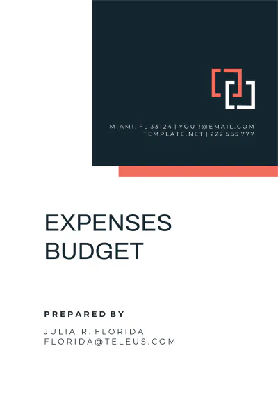 Free Expenses Budget Template to Edit Online