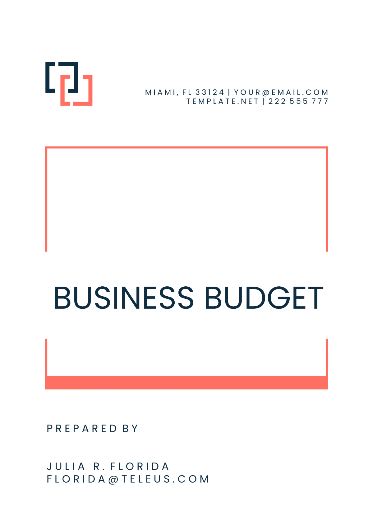 Professional Business Budget Template - Edit Online & Download