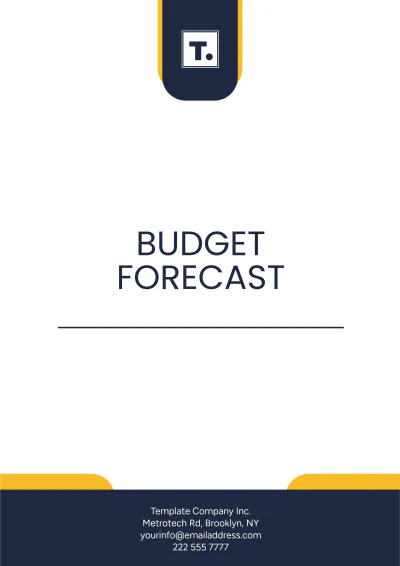 Free Budget Forecast Template to Edit Online