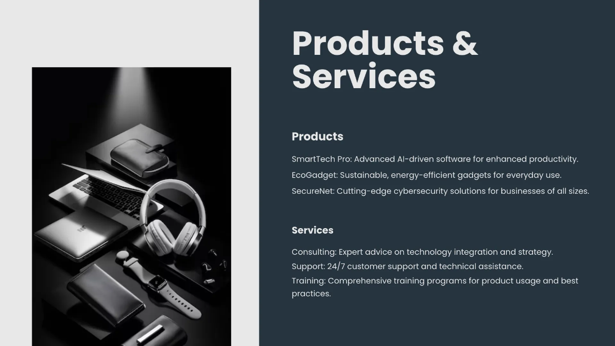 Free Business Profile Presentation Template to Edit Online