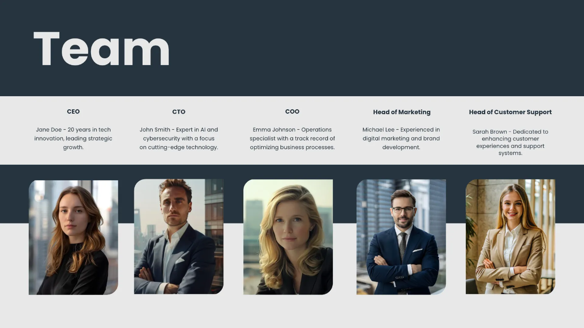 Free Business Profile Presentation Template to Edit Online