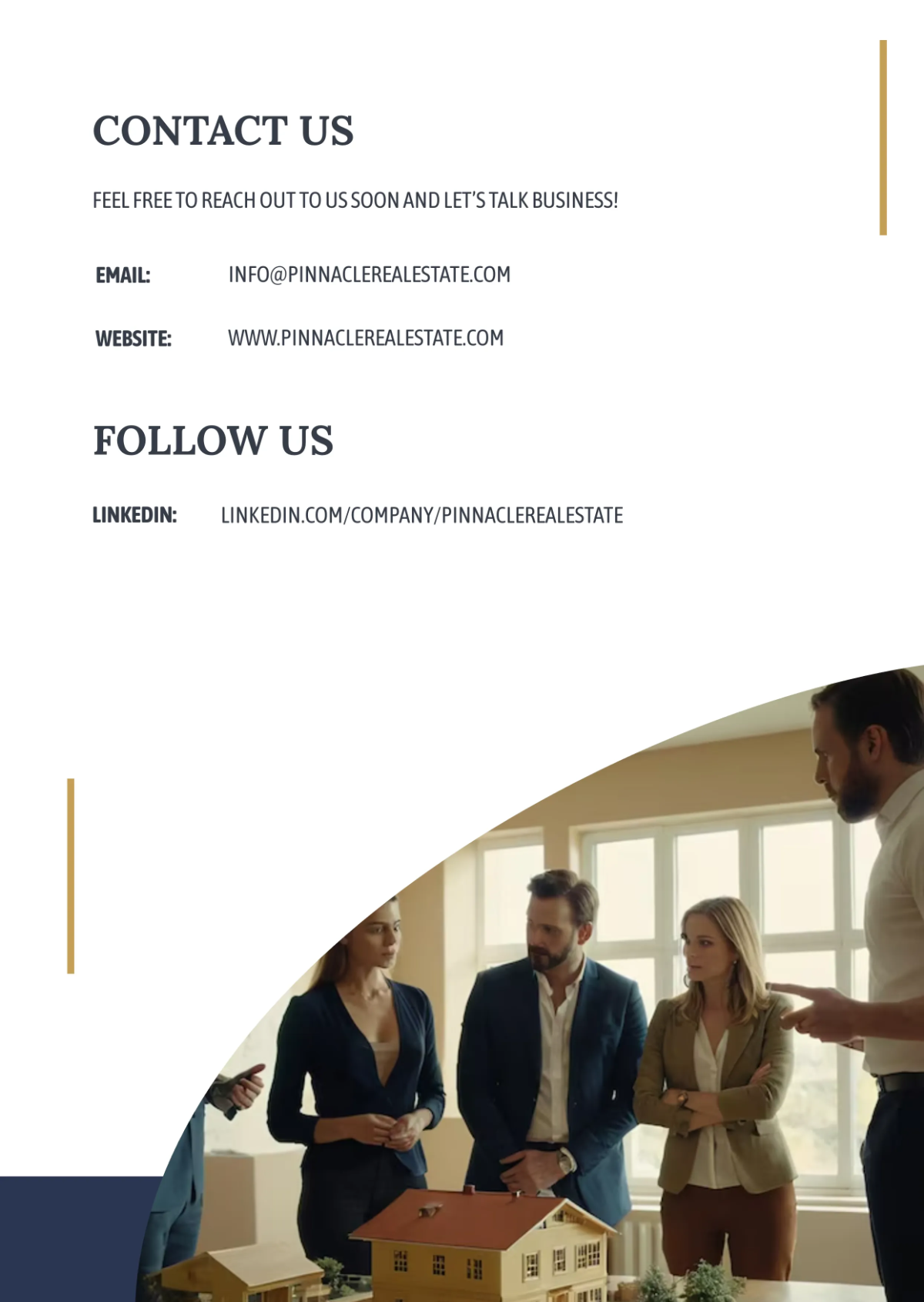 Free Real Estate Business Profile Template to Edit Online