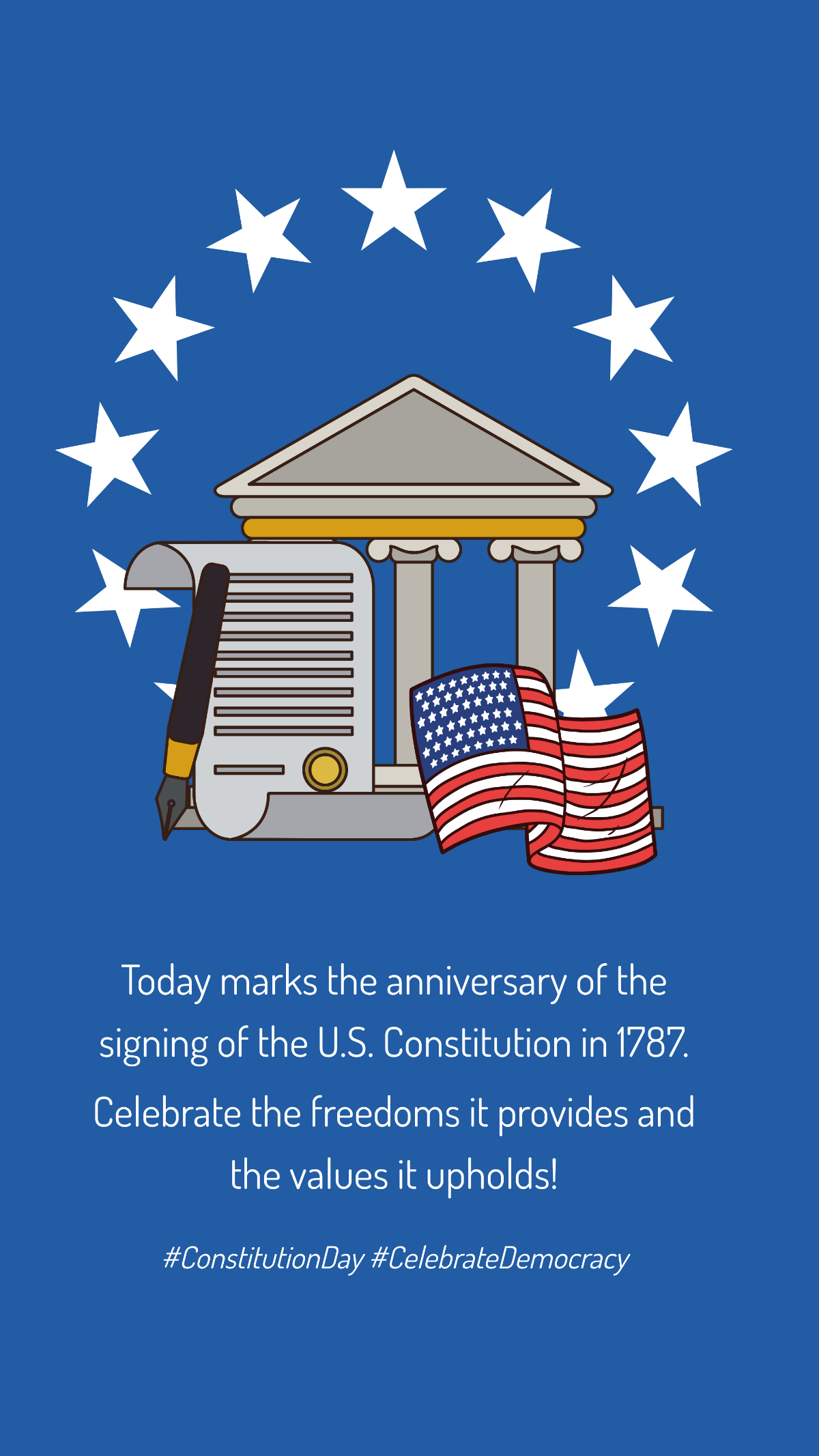 Constitution Day Instragram Story Template - Edit Online & Download