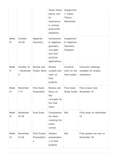Free Class Planner Template to Edit Online