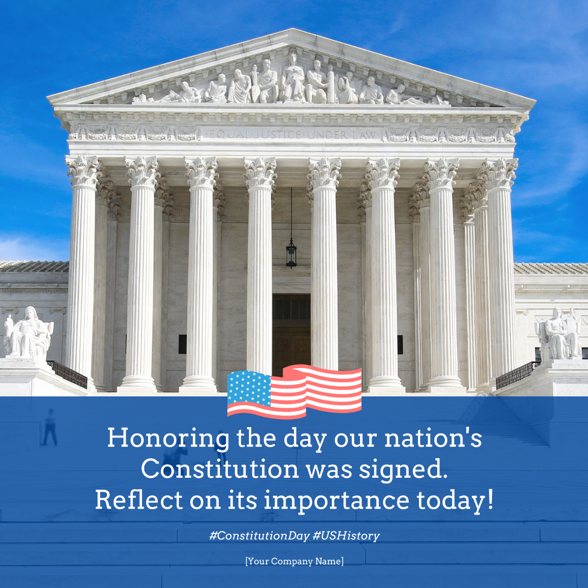 Constitution Day LinkedIn Post Template - Edit Online & Download