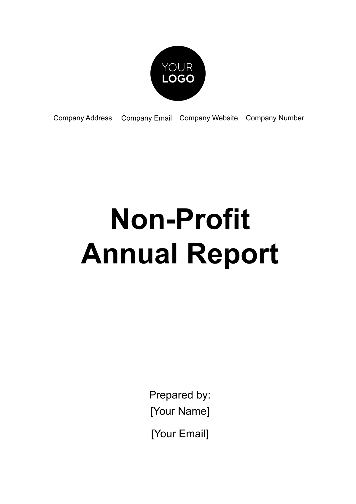 Non-Profit Annual Report Template - Edit Online & Download