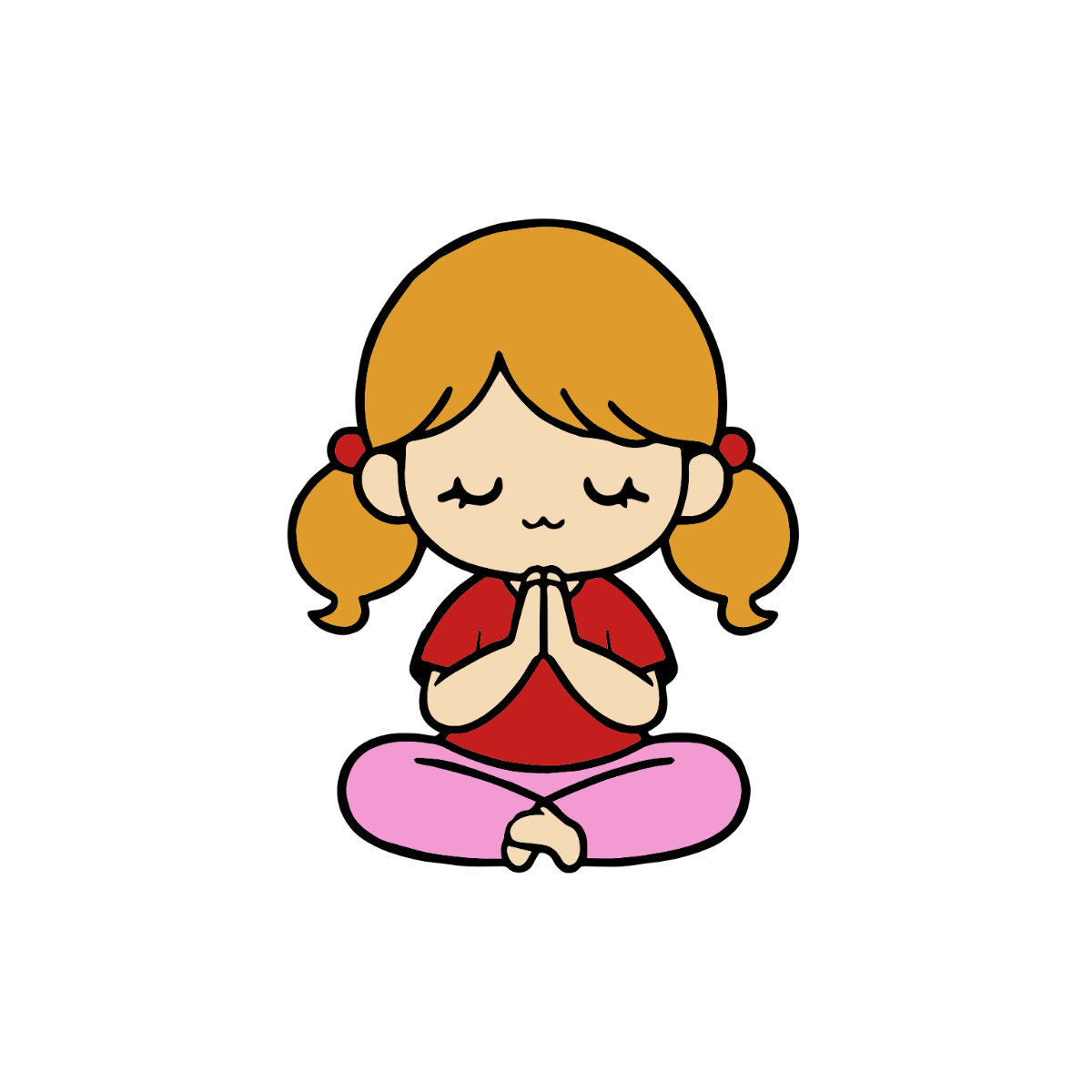 Child Praying Clipart