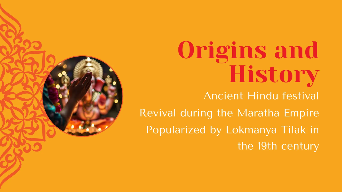 Free Ganesh Chaturthi Presentation Template to Edit Online