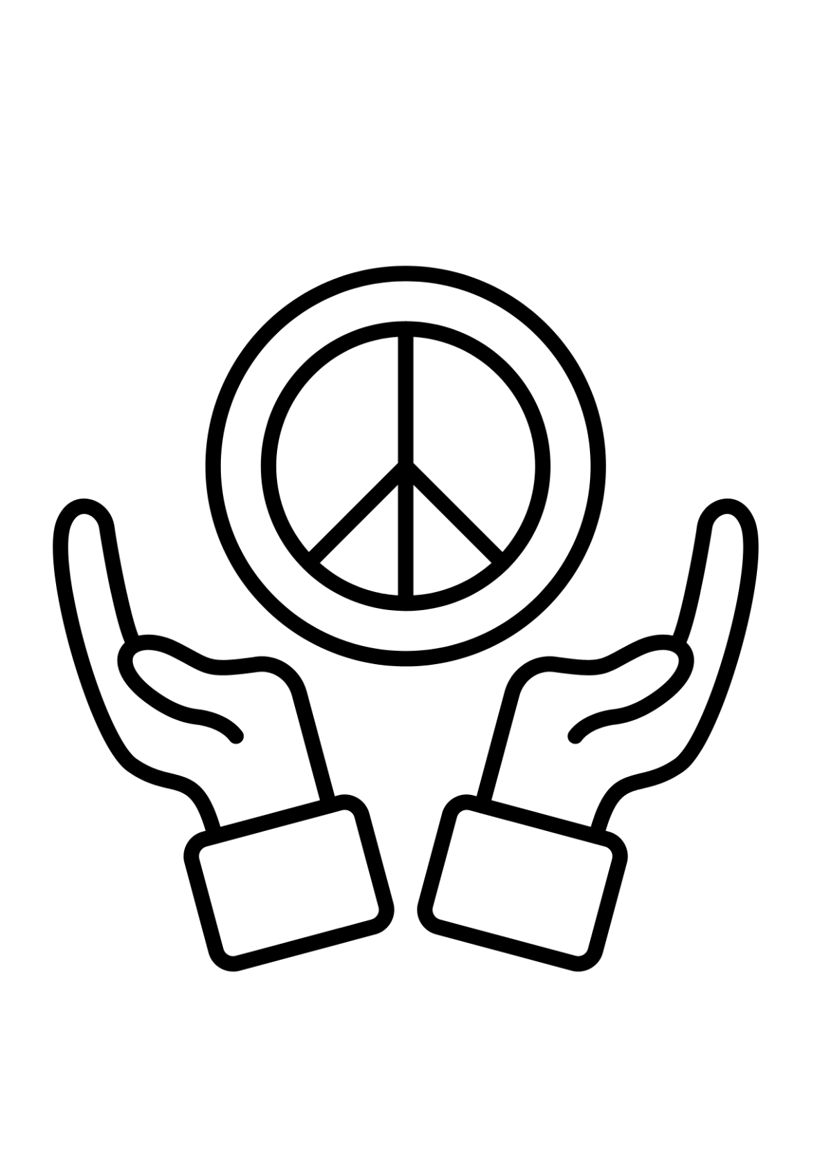 International Day of Peace Drawing Template - Edit Online & Download