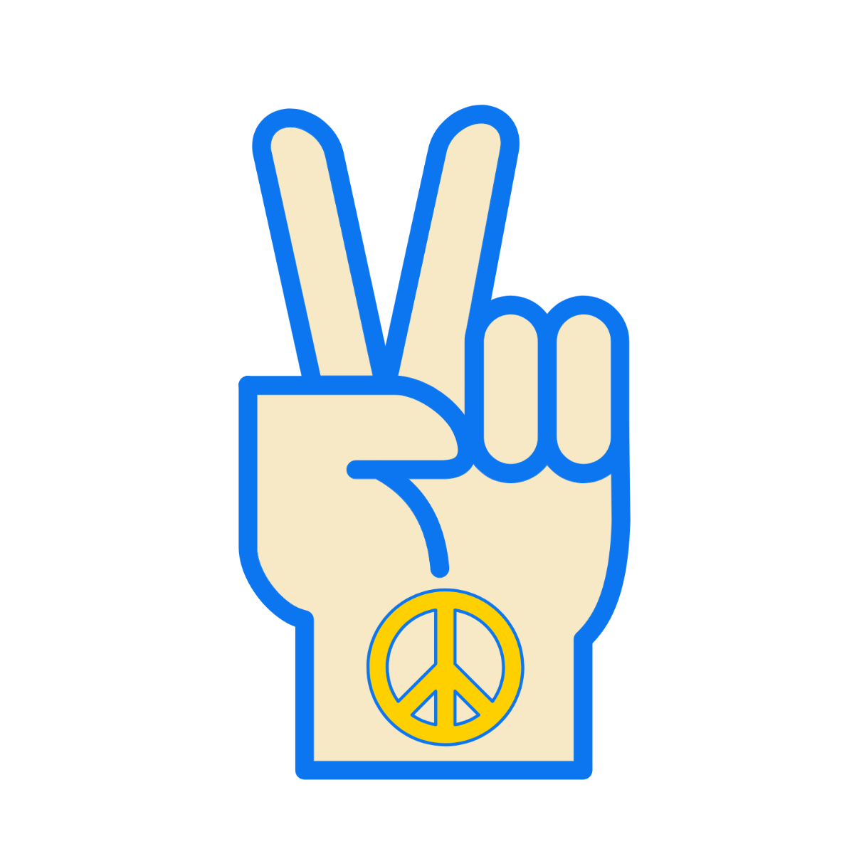 Peace Sign Symbol Template - Edit Online & Download