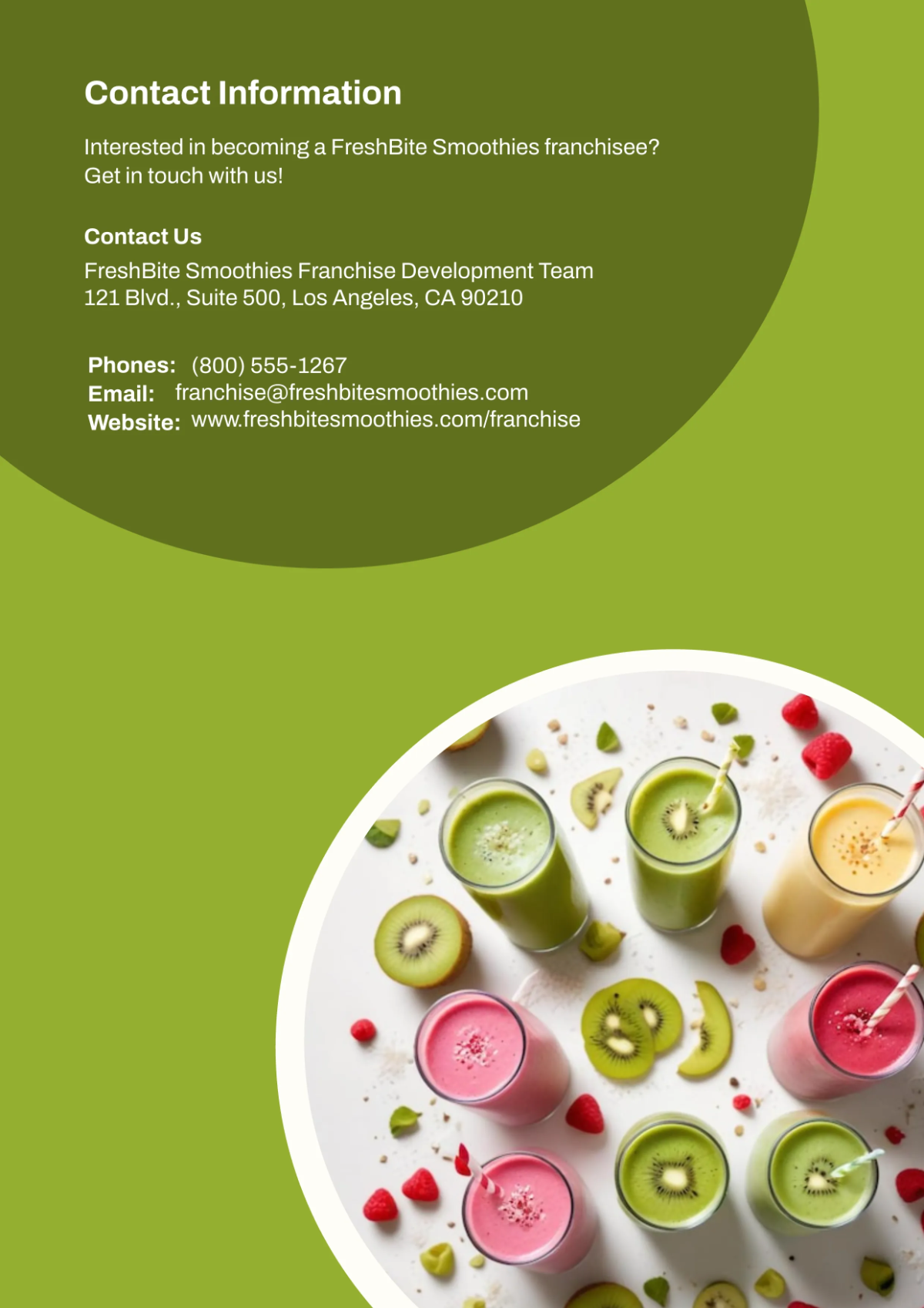 Free Franchise Business Profile Template to Edit Online