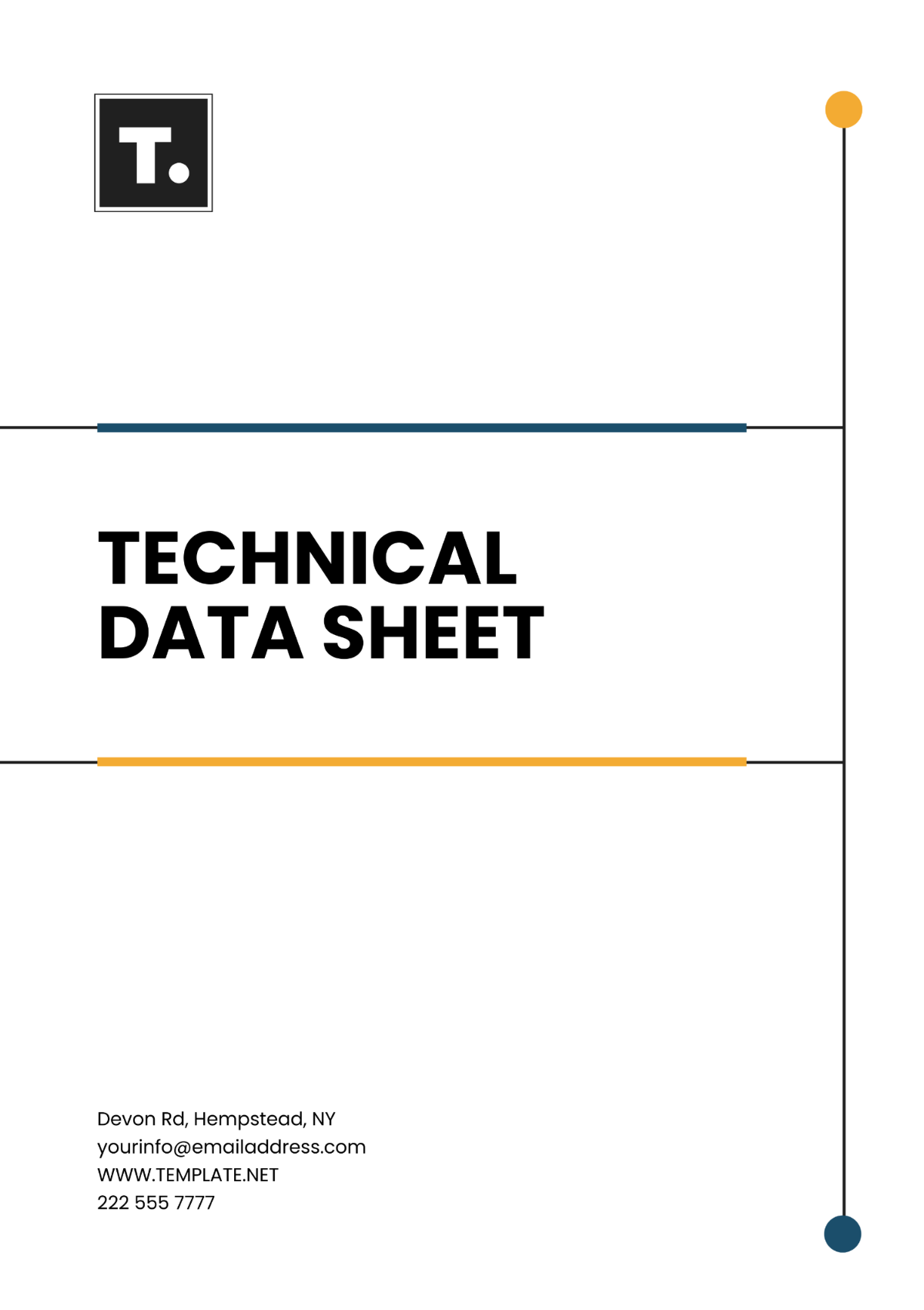 Technical Data Sheet Template - Edit Online & Download