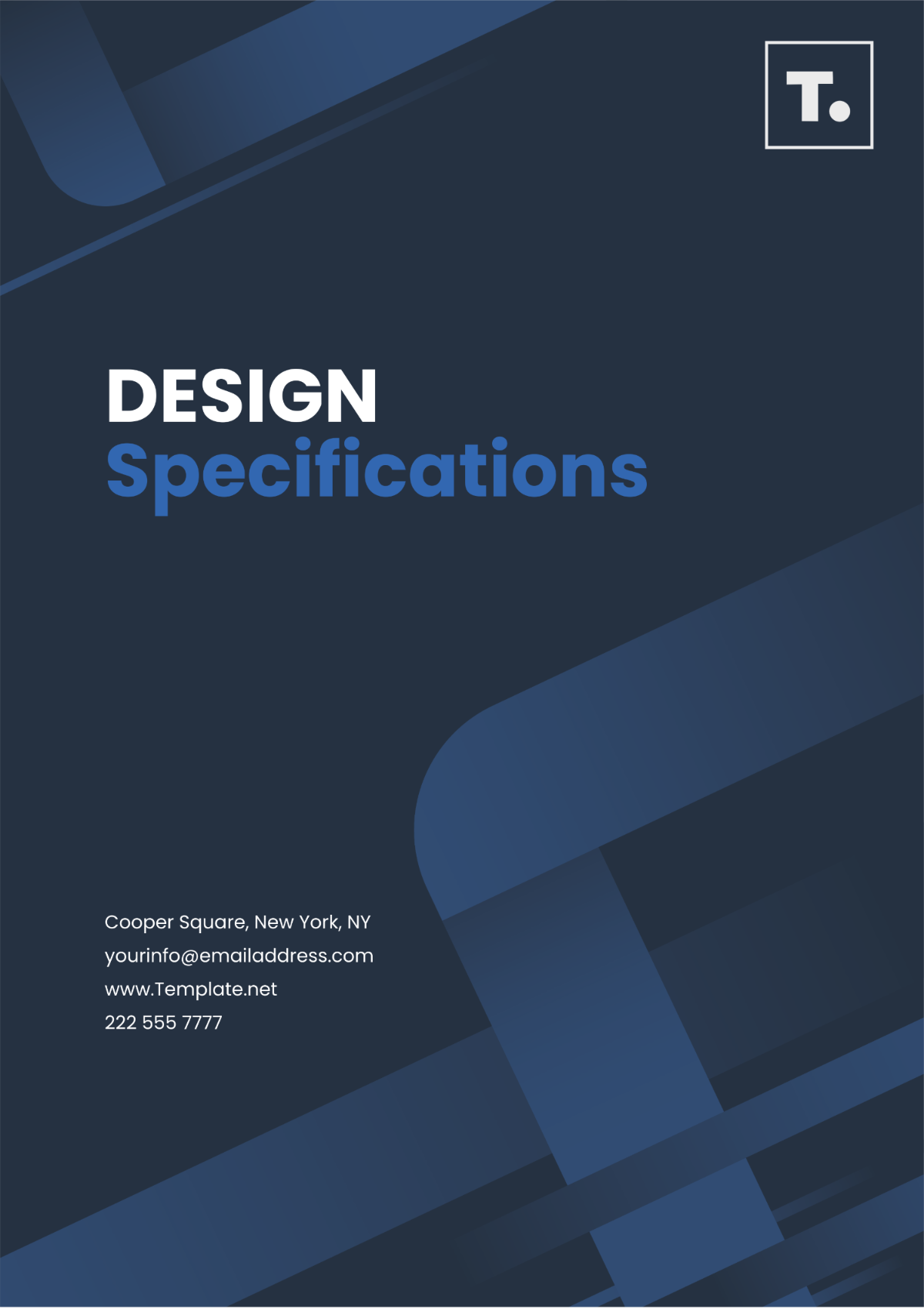 Design Specifications Template