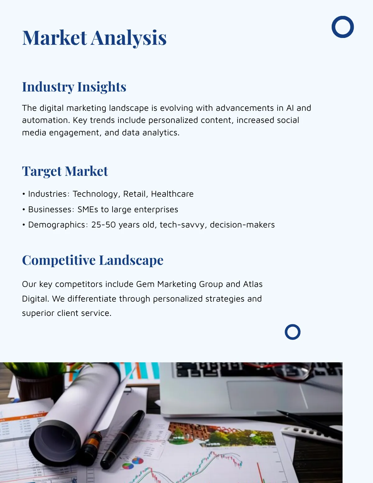 Free Marketing Business Profile Template to Edit Online
