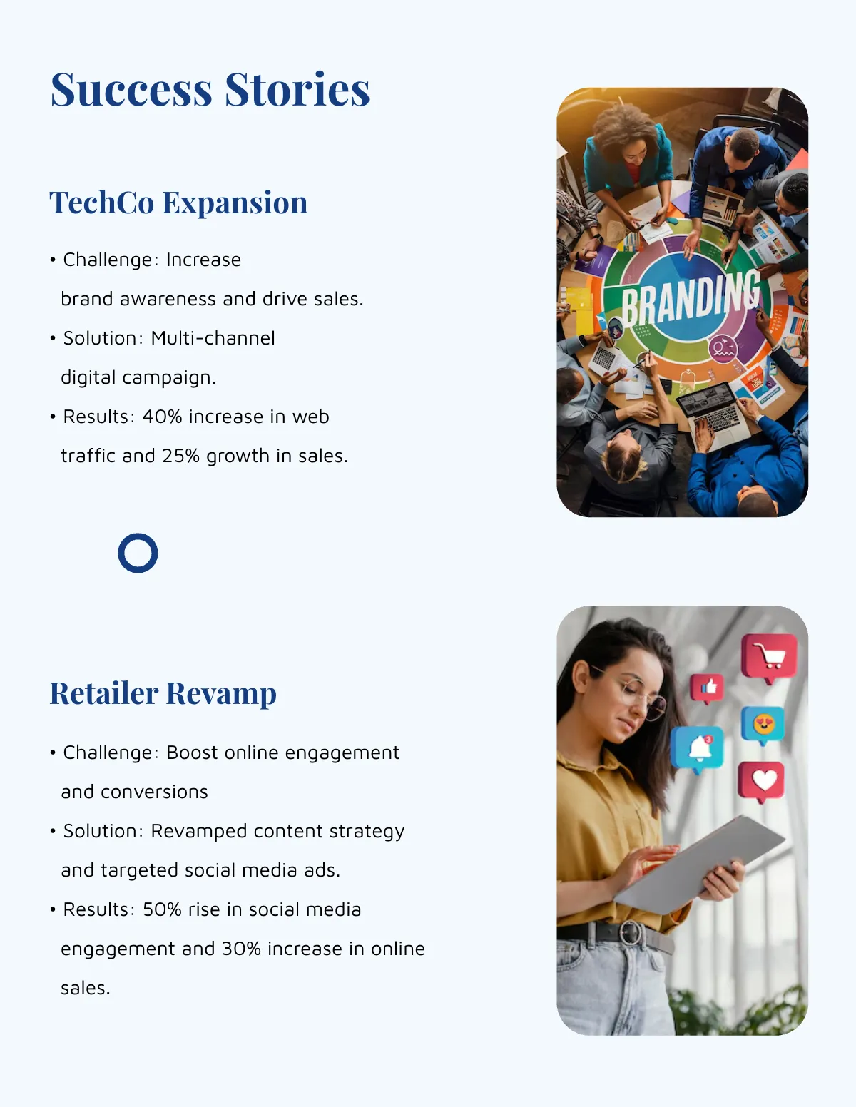 Free Marketing Business Profile Template to Edit Online