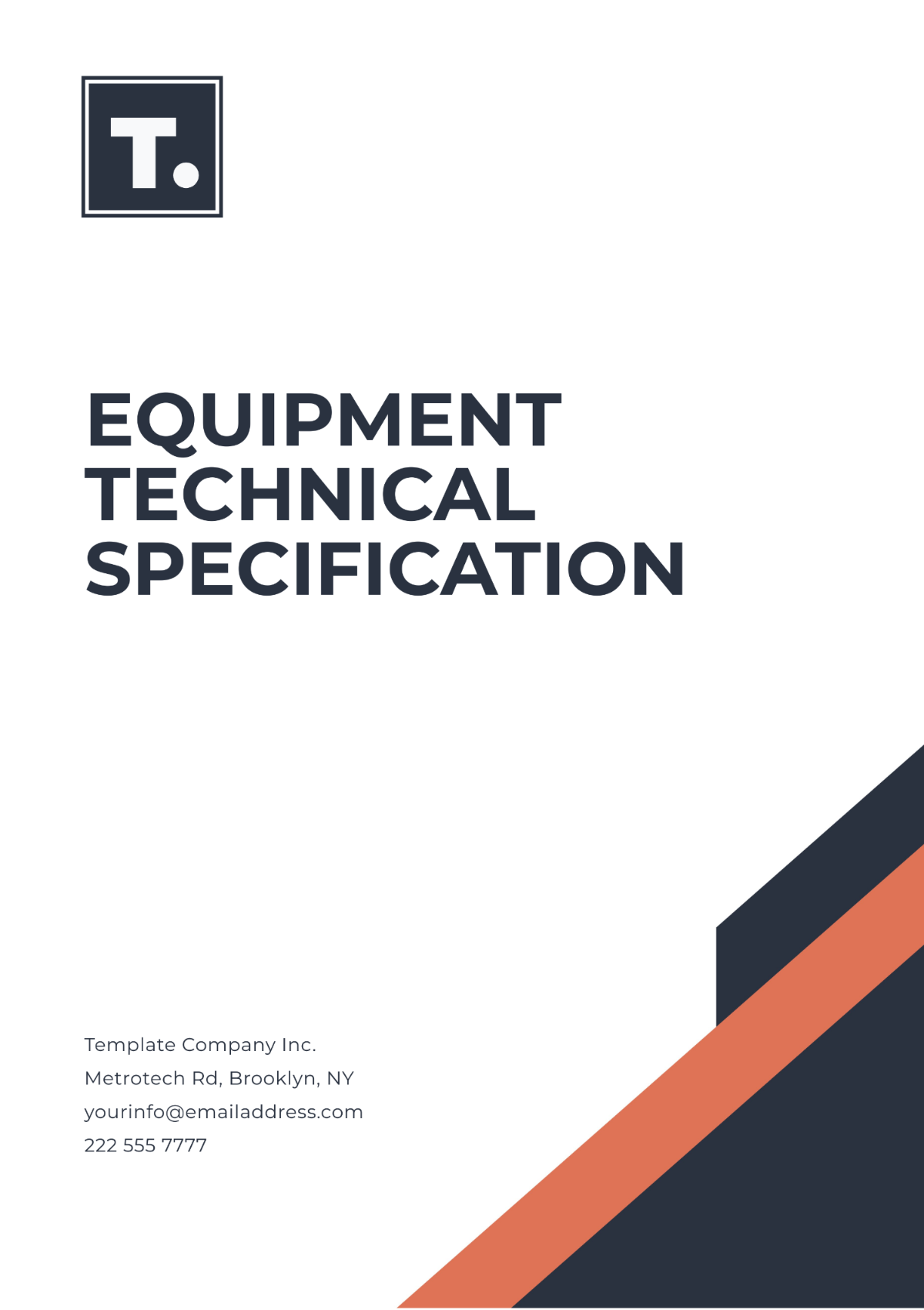 Equipment Technical Specification Template