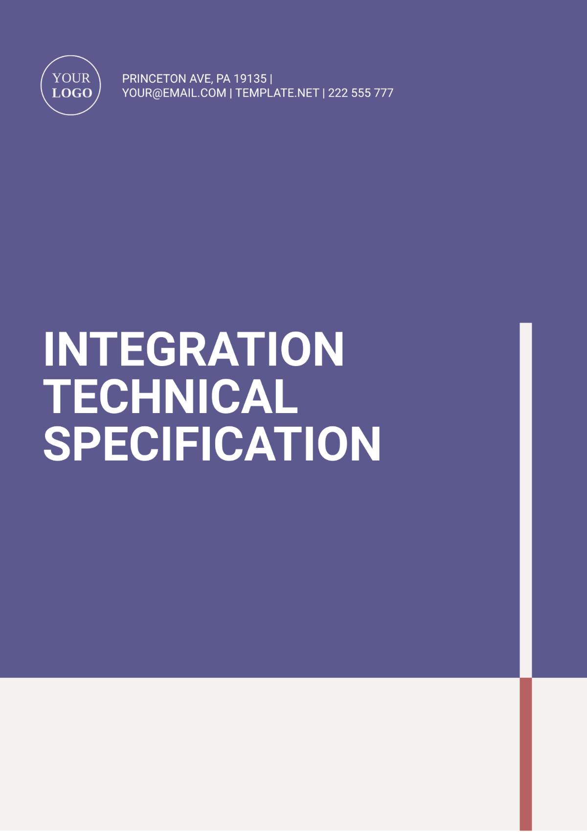 Integration Technical Specification Template - Edit Online & Download