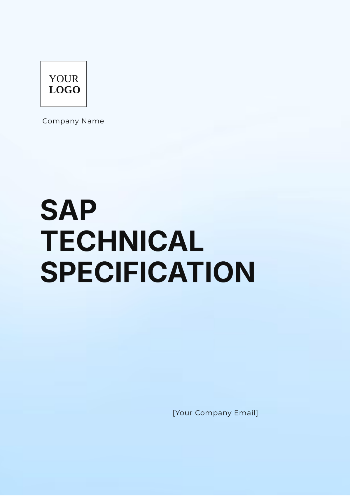 SAP Technical Specification Template - Edit Online & Download