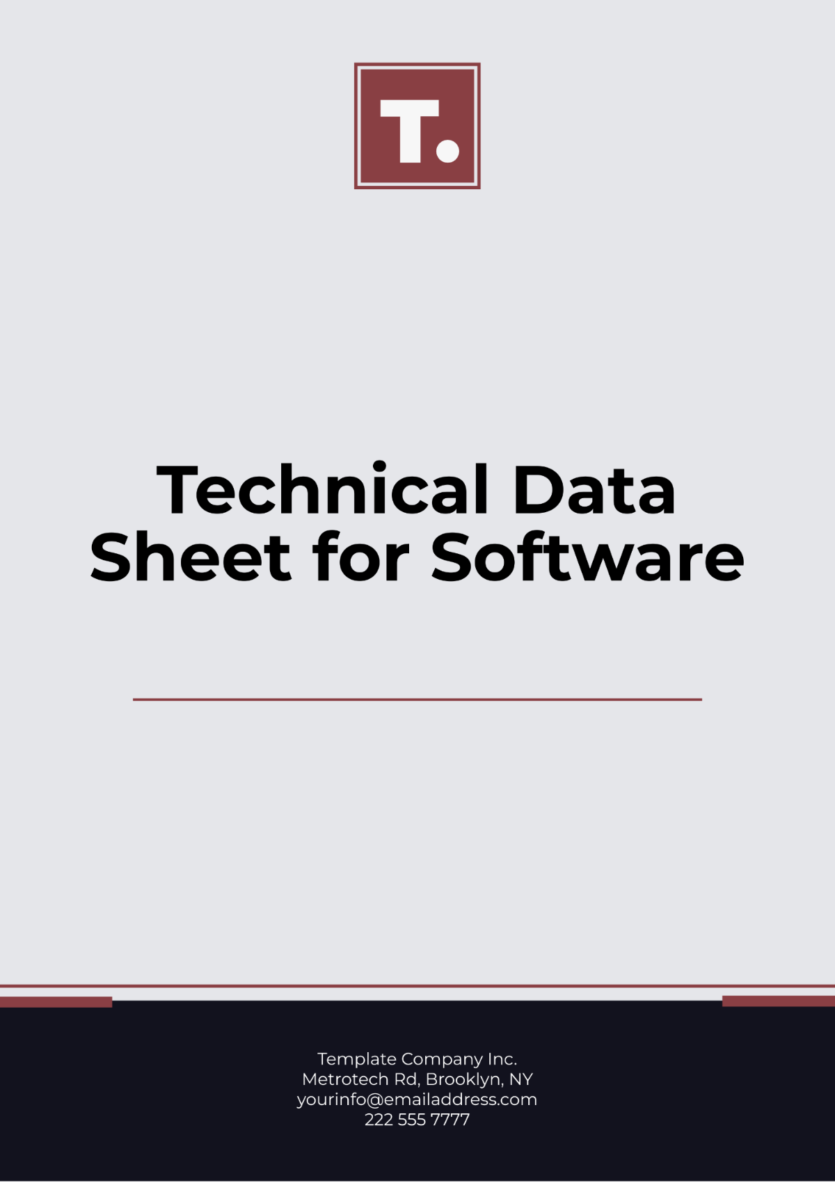 Technical Data Sheet for Software Template - Edit Online & Download