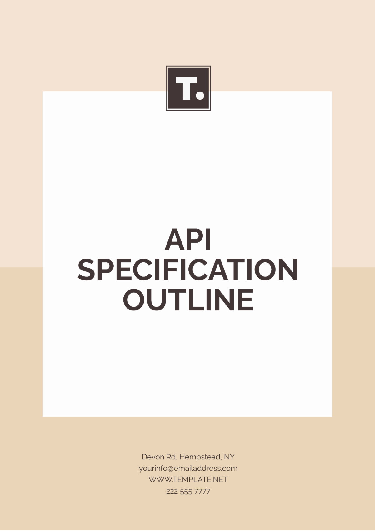 API Specification Outline Template - Edit Online & Download