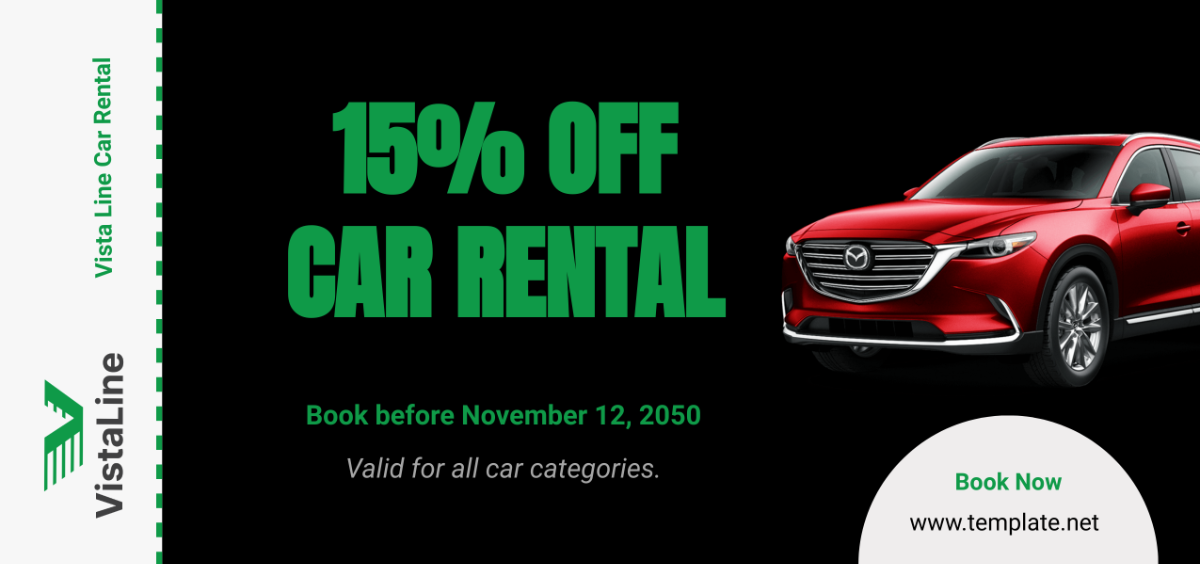 Car Rental Coupon Template - Edit Online & Download