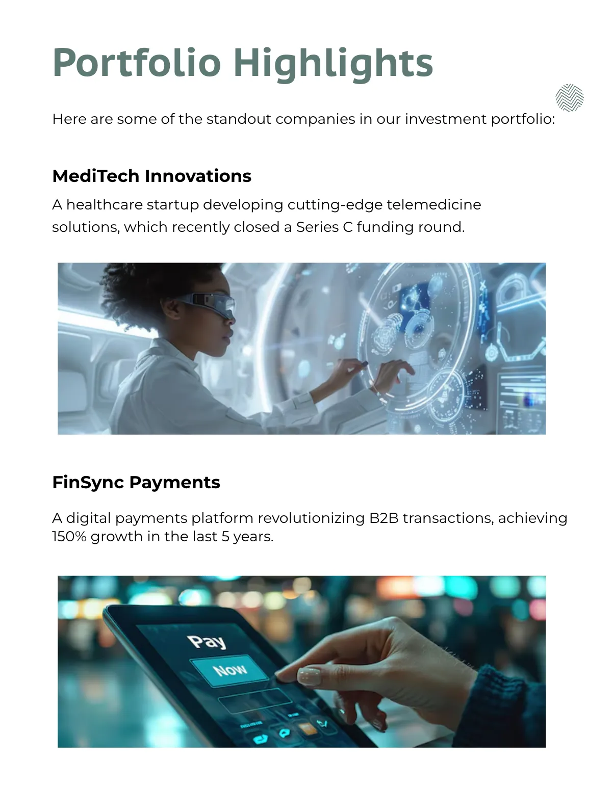 Free Investor Business Profile Template to Edit Online