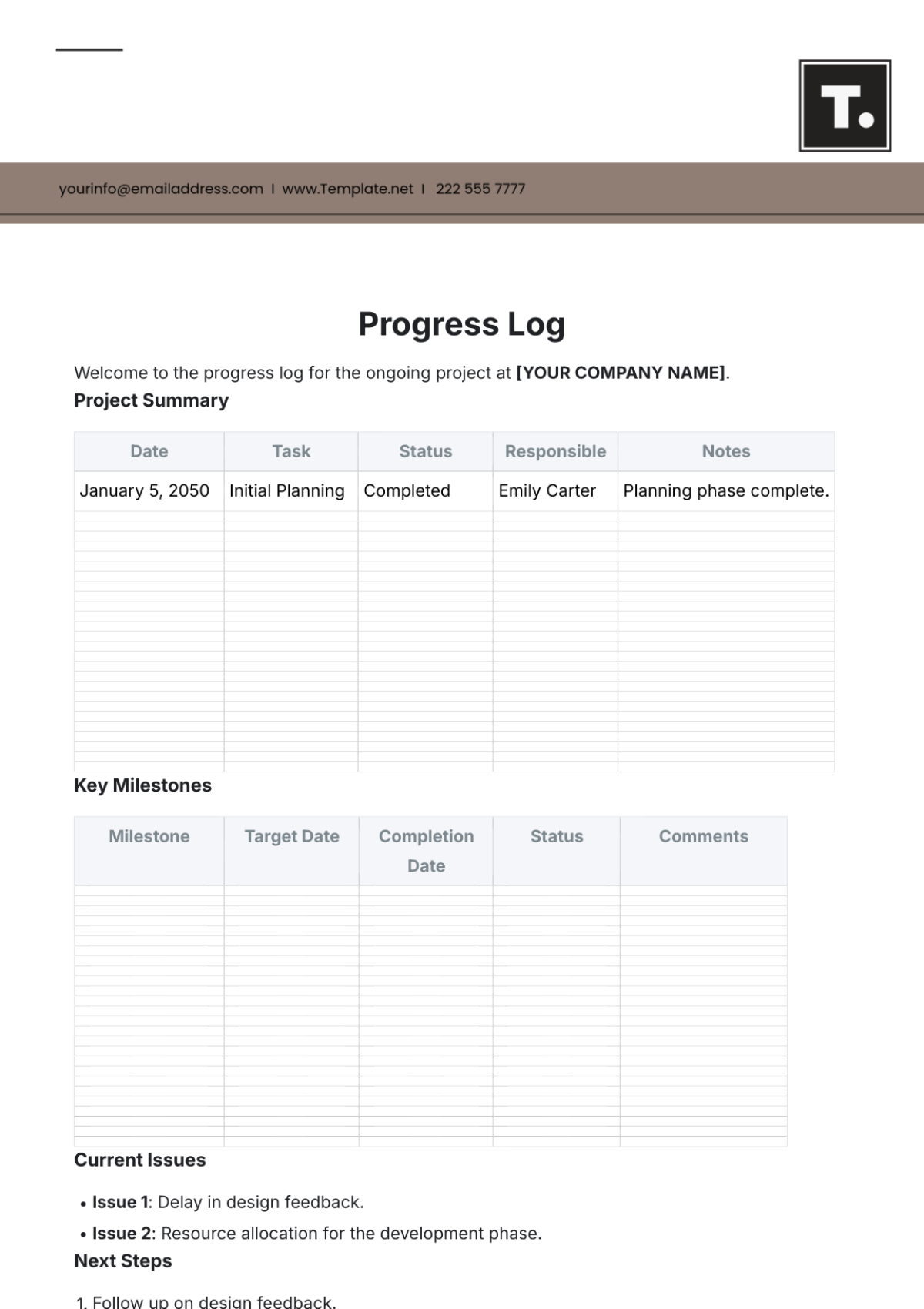 Free Meeting Decision Log Template - Edit Online & Download | Template.net