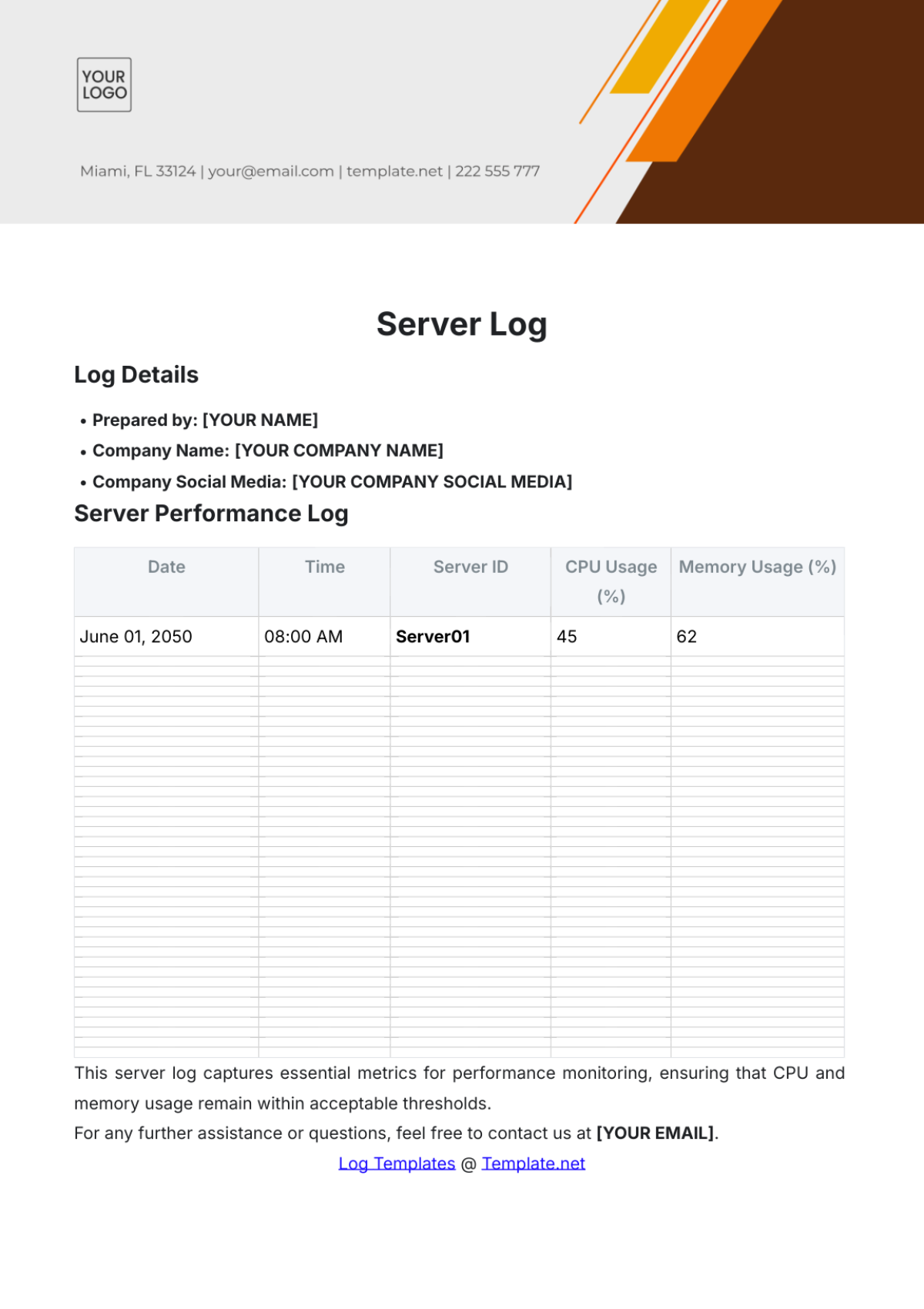 Free Meeting Decision Log Template Edit Online Download Template
