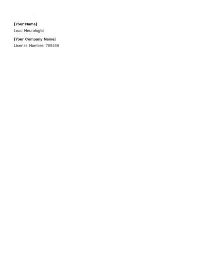 Free Medical Condition Letter Template to Edit Online