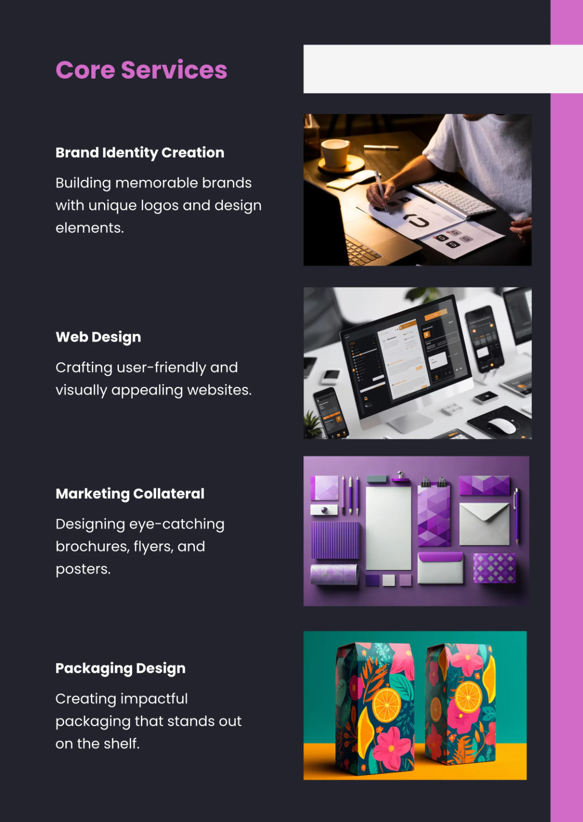 Free Creative Business Profile Template to Edit Online