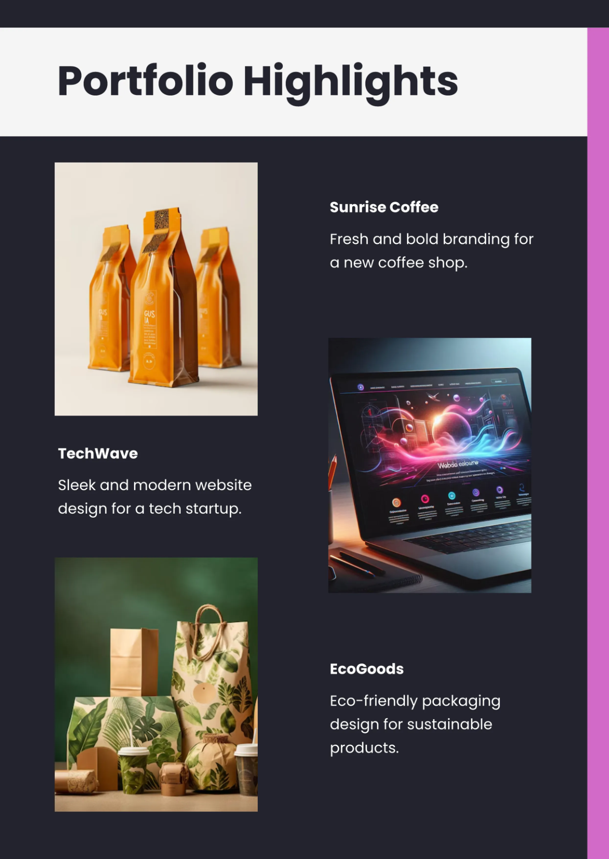Free Creative Business Profile Template to Edit Online
