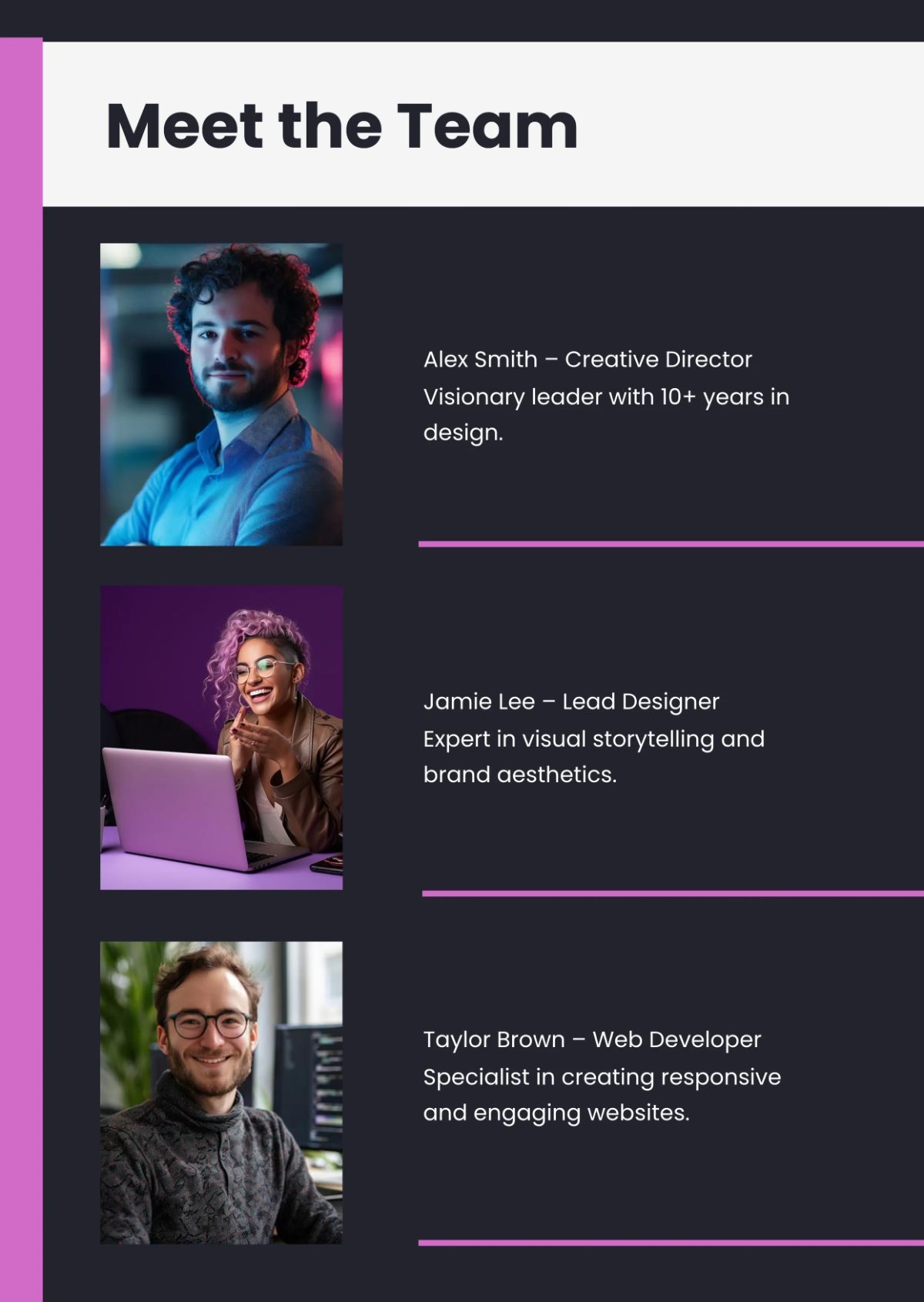 Free Creative Business Profile Template to Edit Online