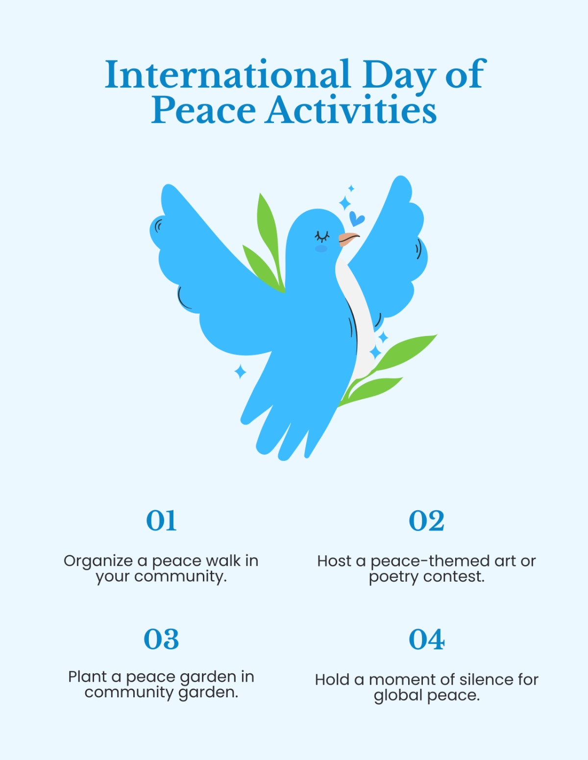 International Day of Peace Activities Template - Edit Online & Download